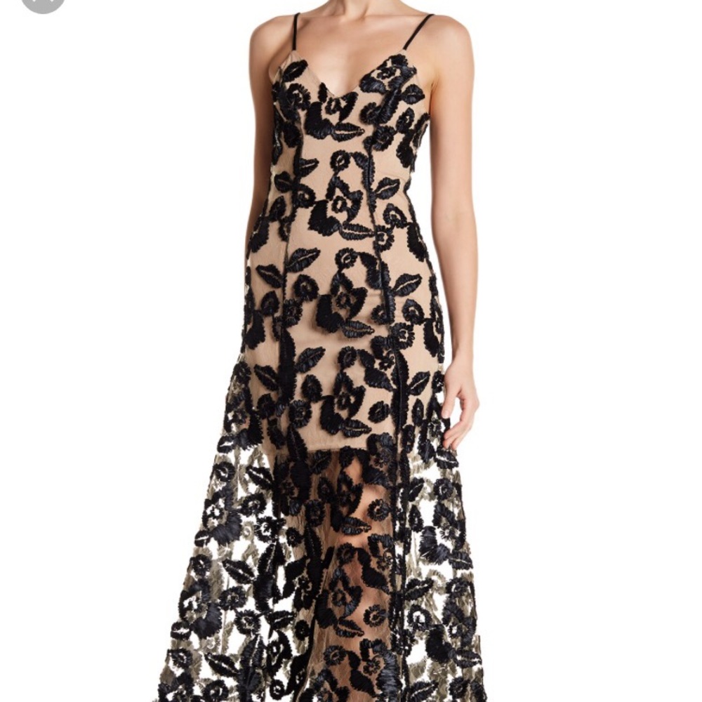 Floral Illusion Gown